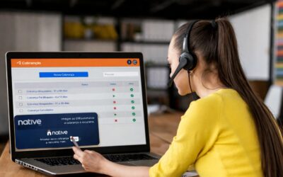 Plataforma de cobrança ativa reduzindo inadimplência em operação com discador automático e integração com ERP